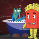 Zorak and Frylock, circa “Baffler Meal”